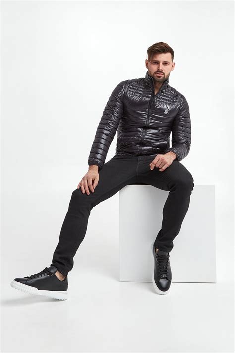 Kurtka męska KARL LAGERFELD Czarny Slim 505086/531590/990 | Sklep Velpa.pl
