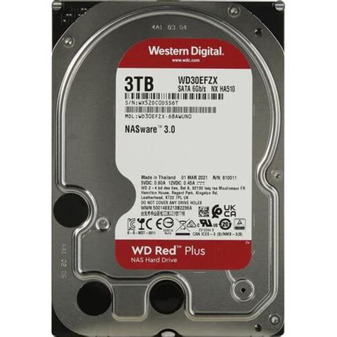 Жесткий диск 3.5" Western Digital Red Plus 3 Тб WD30EFZX SATA 6Gb/s ...