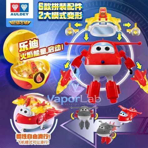 Jual Superwings Jett Auldey Original Mainan Robot Pesawat Transform