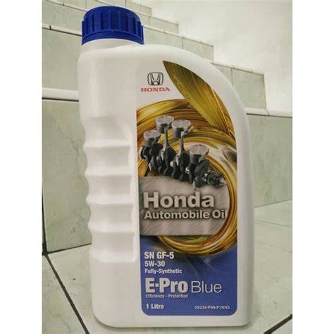 Jual Oli Honda E Pro Blue 5 W 30 1 Litre API SN GF 5 Fully Synthetic