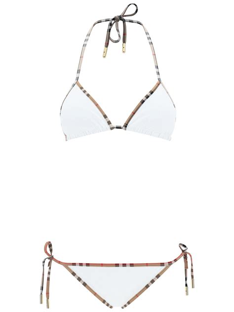 Burberry Mata Bikini In White Lyst