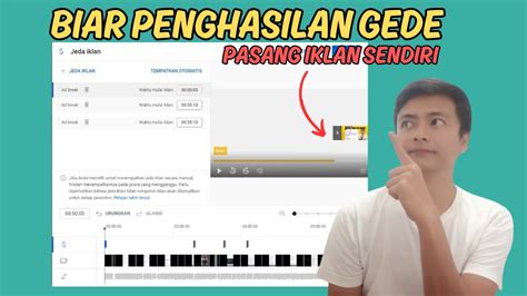 Cara Pasang Iklan Sendiri Di Video Durasi Panjang Youtube