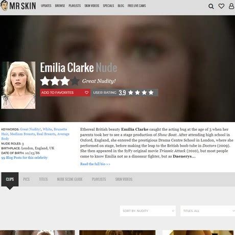 Emilia Clarke Nude Naked Porn Content Review 496 Nude Celebrities List Like Mrskin