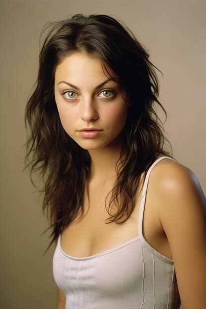 Premium Photo Wonderful Attractive Brunette Fashion Model In White Clothes