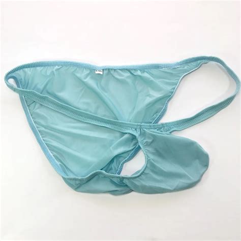 G7032 Mens Pouch Bikini Bulge Low Rise Moderate Back Soft Jersey Semi C Thru Colors AliExpress