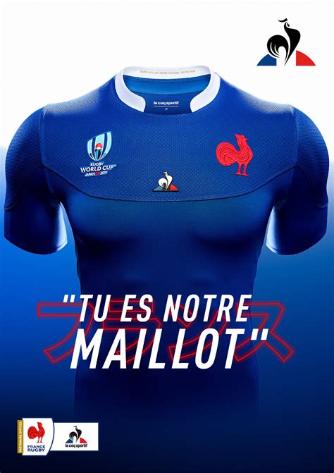 Le Coq Sportif Dévoile Le Nouveau Maillot Du Xv De France Pour La Coupe Du Monde De Rugby 2019