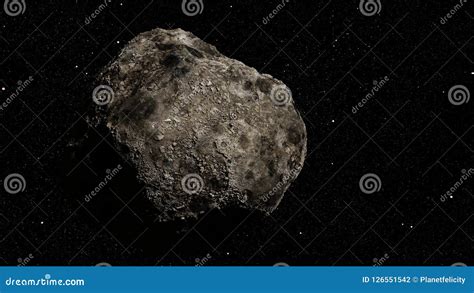 Dwarf Planet Of The Asteroid Belt Lit By Sun And The Stars Of The Milky ...