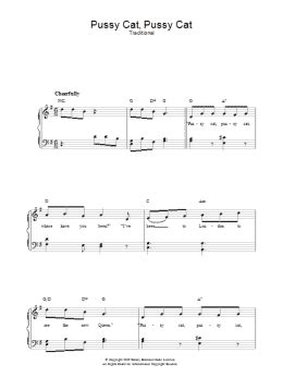 Pussy Cat Pussy Cat Piano Vocal Guitar Chords Sheet Music