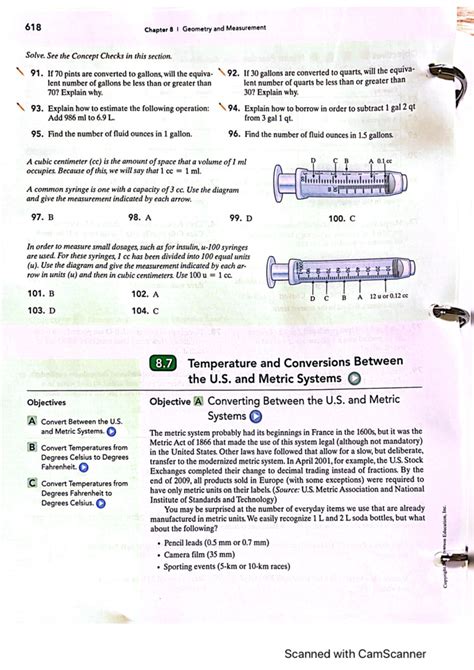 Math 111 Section 8.7 - 618 Chapter 8 Geometry and Measurement Solve