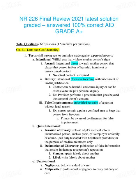 Nr Final Exam Review Correct