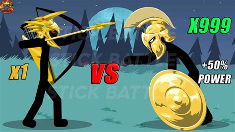 Supreme Golden Archer Vs Golden Zombies Spearton Boss Stick War