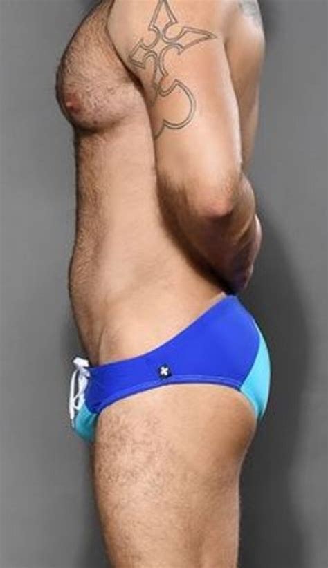 New Men S Sexy Andrew Christian Retro Blue RIO Bikini Swim Brief W Pouch Gay EBay