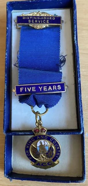 Acc Medal Distinguished Service For King And Country 1953 £900