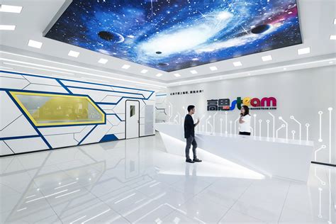 时尚办公网办公设计设计欣赏科幻空间 高思教育集团北京steam教育大厦办公设计欣赏