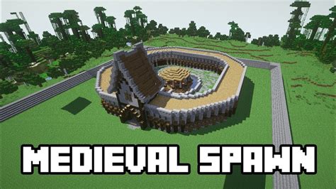 Minecraft Server Spawn Medieval Spawn Part 1 Youtube