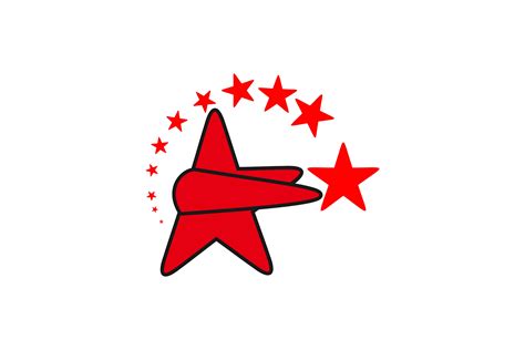 Red Star Logo Graphic by WANGS · Creative Fabrica