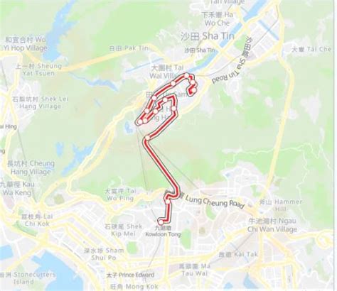 New Territories Bus Route Line No 281M Runs From Sun Tin Wai To