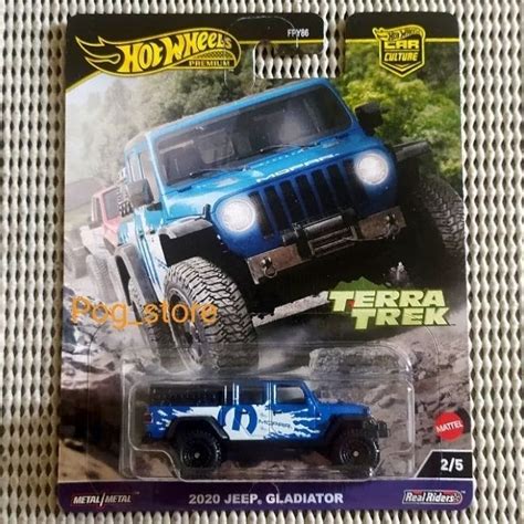 Jual Hot Wheels Premium Jeep Gladiator Blue Terra Trek Ban Karet Shopee Indonesia