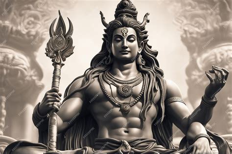 Premium Photo | Photo of a lord shiva hindu god