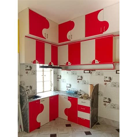 Modern Pvc L Shape Modular Kitchen At Rs Sq Ft In Kolkata Id