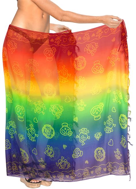 Happy Bay Chiffon Summer Costumes Cover Up Wrap Bikini Wraps Beach Sarong Wrap Sheer Skirts For