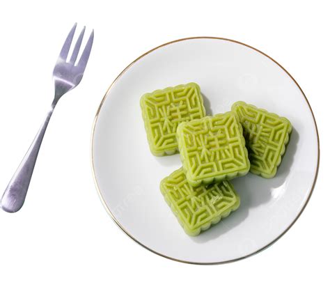 Dessert Mung Bean Cake Fork Dessert Fork Green Bean Cake Png