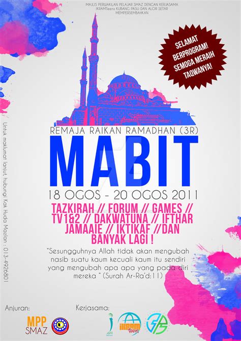 Mabit Poster By Ibnuhasbullah On Deviantart