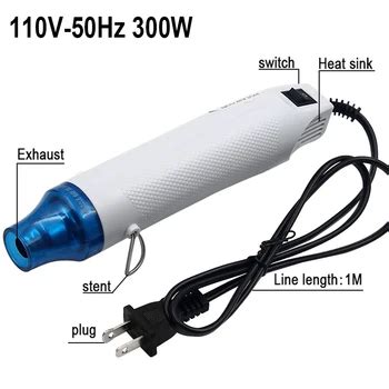 V Diy Using Heat Gun Electric Power Tool Hot Air W Temperature Gun With Supporting Seat