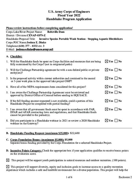 Fillable Online Corpslakes Erdc Dren U S Army Corps Of Engineers