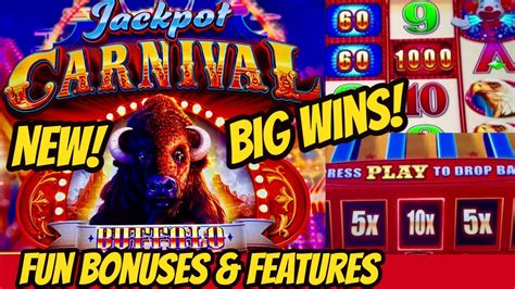 Jackpot Carnival Buffalo New Fun Bonuses Big Win YouTube