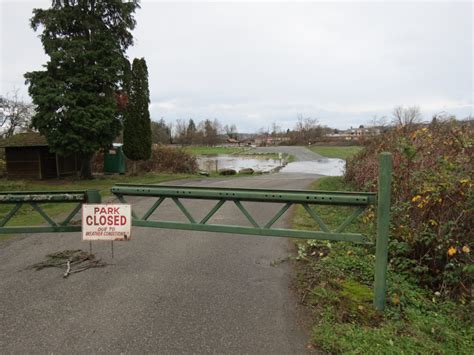 Wdfw Boat Launch Parking Lot Access Closed Due To Flooding 2017 11 24