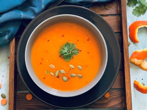 Carrot & orange soup | The Pinch of Taste