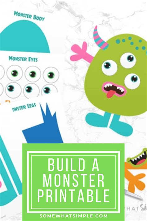 Free Printable Build A Monster