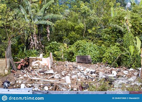 The Ruins Of Buildings Damaged After The Earthquake In Cianjur City