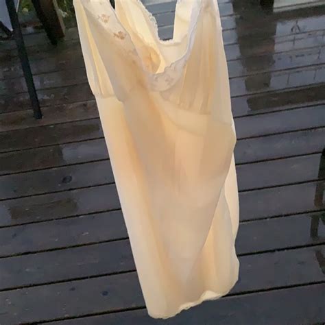 Vintage Intimates Sleepwear Silk Lingerie Chemise Slip Dress Vtg