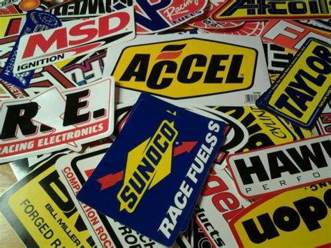Sell Lot Of Drag Racing Decals Stickers NHRA NASCAR Chevy Mopar Hot Rod Ford In Canton Ohio
