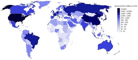 Gdp World Map | World Map Gray