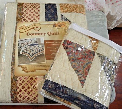 Cracker Barrel King Size Country Quilt Eloise 2 Matching Shams Htf