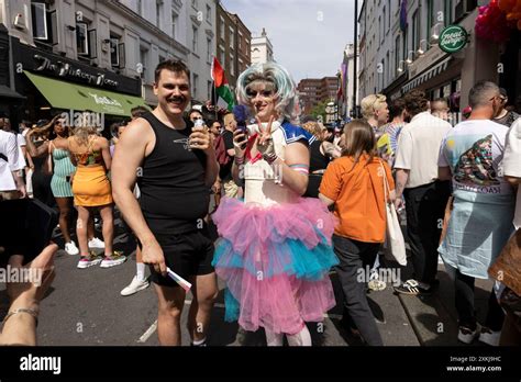 Gay Pride Street Scenes And Celebrations On Old Compton Street The Mecca Of Gay London In The