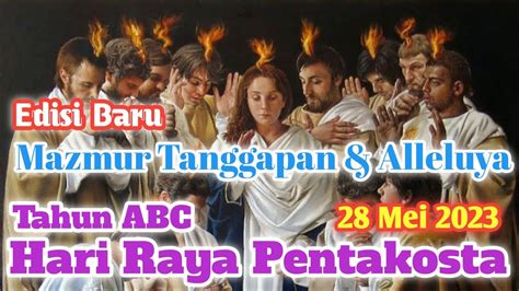 Edisi Baru Hari Raya Pentakosta Tahun Abc Mei Mazmur