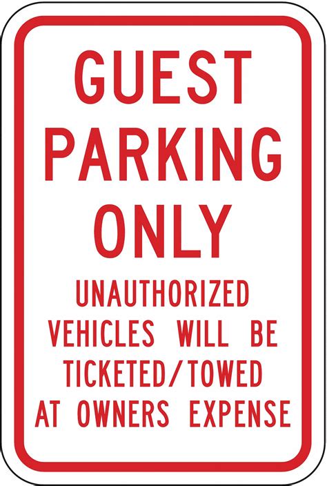 18 In X 12 In Nominal Sign Size Aluminum Parking Sign 3PMY3 RP 121