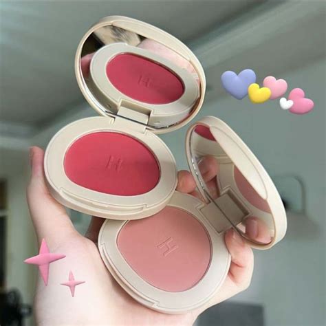 HERORANGE Blush Matte Waterproof Long Lasting Moisturizing Natural Nude Pink Blush Crushed