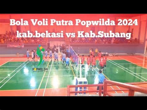 Bola Voli Putra Final Popwilda Kab Bekasi Vs Kab Subang Youtube