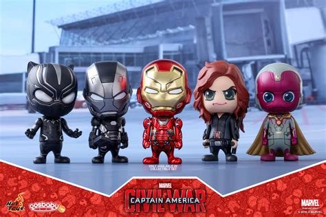 Hot Toys Adorable Cosbaby CAPTAIN AMERICA CIVIL WAR Vinyl Figures Revealed