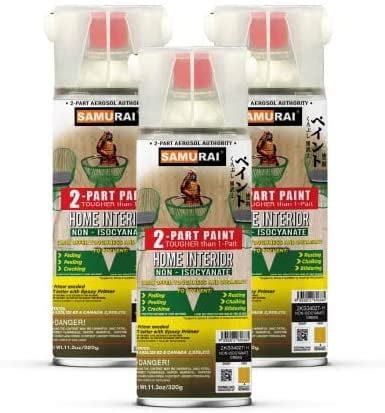 Samurai 2 Part Non Isocyanate NISO Spray Paint For Home Interior 11