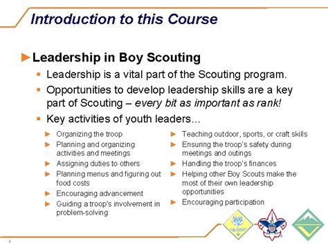 Introduction To Leadership Skills For Troops Boy Scouting