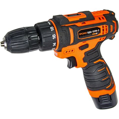 Дрель-шуруповерт аккумуляторная Спец Промо БДА-12ЛИ-3, 12 В Li-ion 2х2 ...
