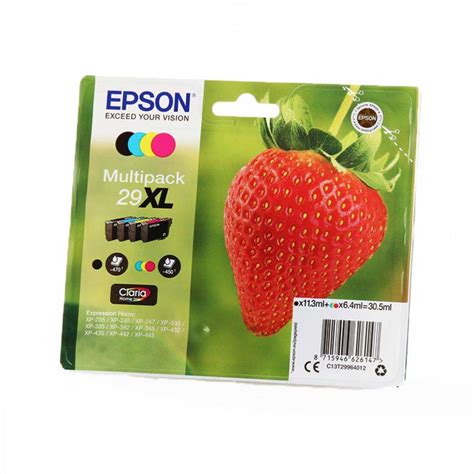 Epson Cartouche D Encre T Multipack Noir Et Couleur Fraise