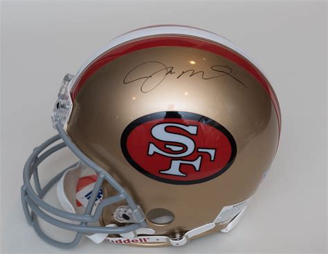 Lot Detail - Joe Montana Autographed Riddell Full-Sized Helmet - UD COA