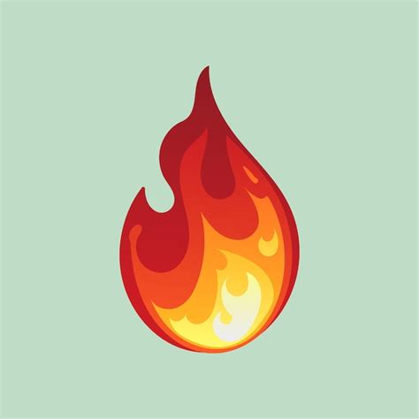 Premium Vector Hot Fire Vector Illustration Icon Blazing Fire Icon